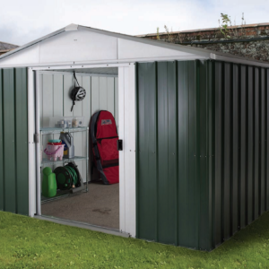 Garden Shed 3m x 4m x 2m (W x D x H) Premium Green or Anthracite Colour. 10 Year Warranty.