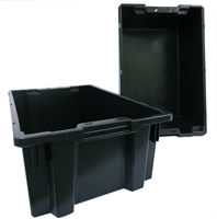 Tidy Storage Robust Open Tote Box's 400w x 600d x 210h (Fit's on Tidy Shelving) 5 Box Pack