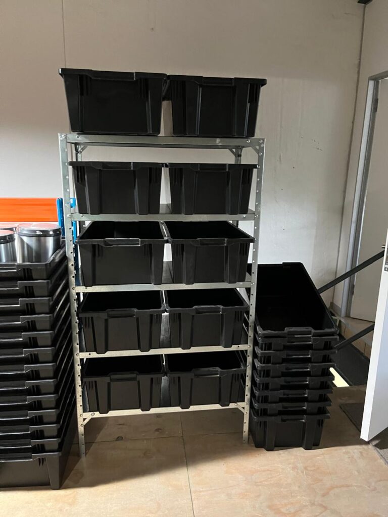 Storage Tidy Tidy Storage 450mm Deep x 1500mm H x 900mm W 4 Tier Shelf Bay + 8 x ...
